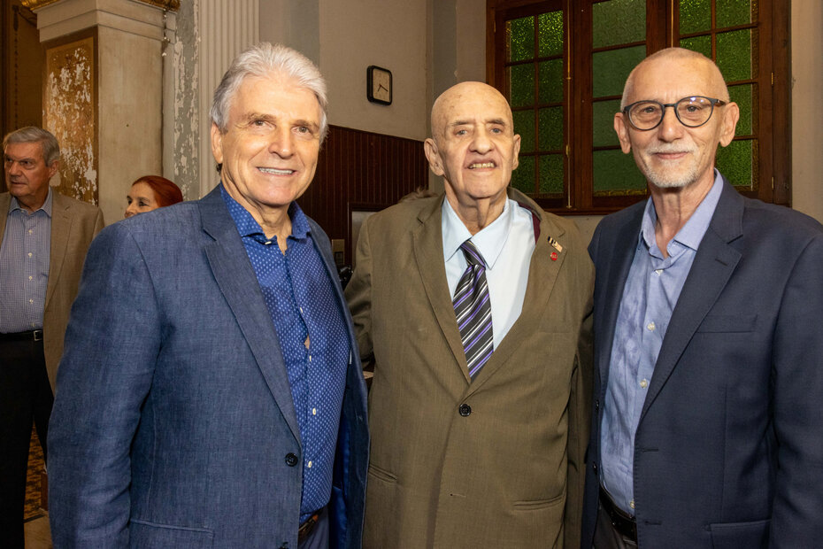 Gilberto Schwartsmann, Carlos Nejar e Roberto Schmitt-Prym (Foto: Nilton Santolin/Divulgação)