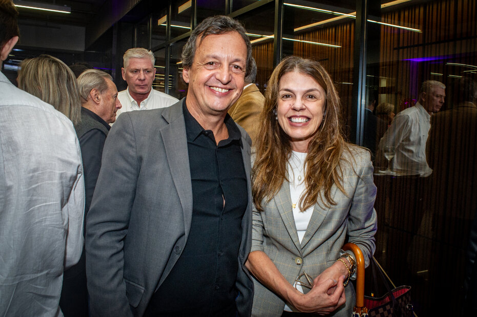 Pedro Longhi e a médica Rosângela Silveira d’Ávila (Foto: Evandro Leal/especial)