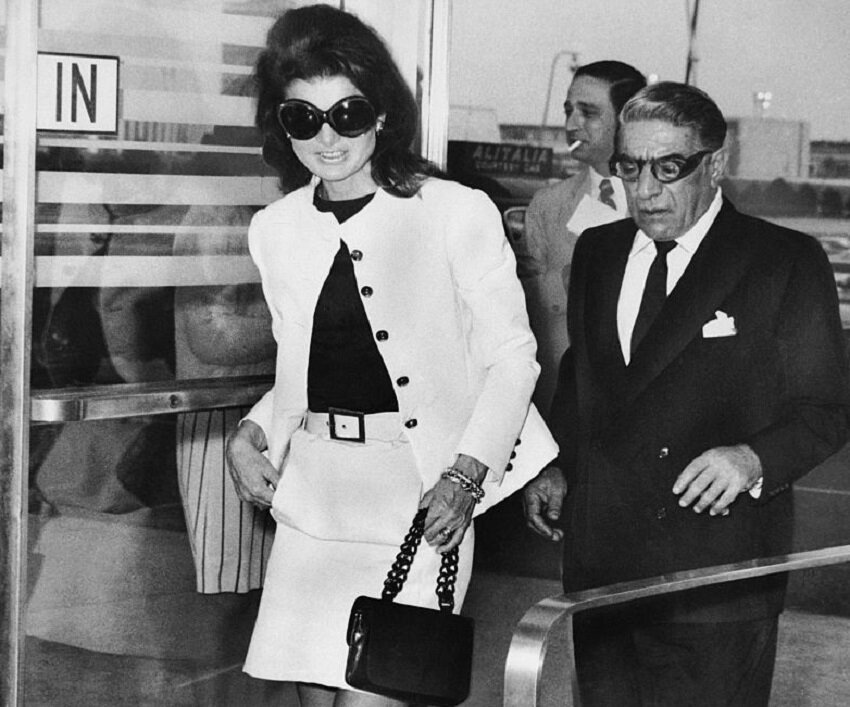 A união de Jacqueline com Aristóteles Onassis também foi um acontecimento (Foto: Getty Images/Divulgação) 