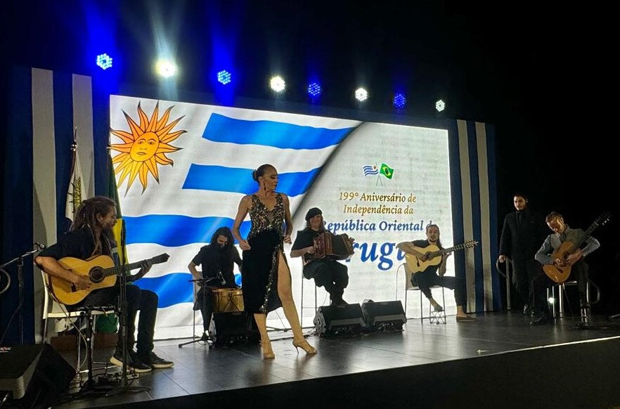 A festa teve a participação de artistas do Uruguai e do Rio Grande do Sul, como Renato Borghetti (Foto: Divulgação)