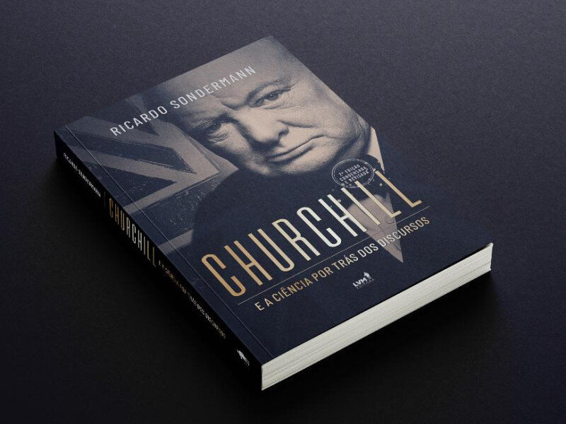 Obra de Ricardo Sondermann  sobre Winston Churchill (Foto: Divulgação)