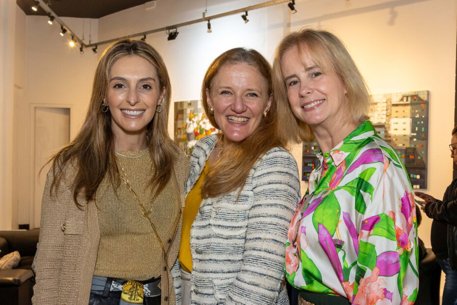 Graziella Yllana Hecher, Angelita Tesser Hübner e Cláudia Bublitz (Foto: Nilton Santolin/Divulgação)