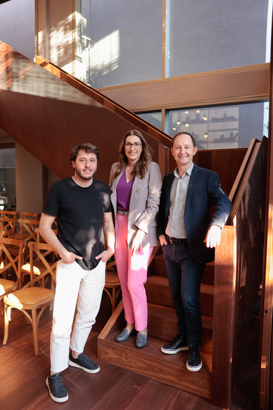 Lucas Brandão, Fernanda Maitelli e César Cini no encontro em torno da criatividade (Foto: Jonas Adriano/Divulgação)