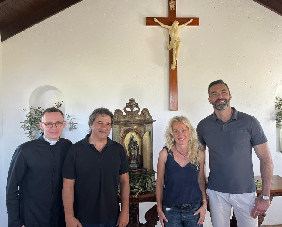 Padre Gilberto Pacheco, Flávio Obino, Ana Lucia Garbin e Rodrigo Buglione (Foto Paulo Gasparotto/Especial)