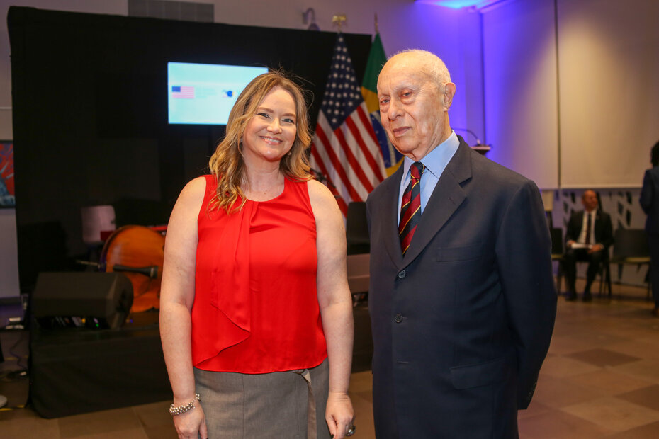 Brindei com Kerley Tolpolar durante a celebração (Foto: Lenara Petenuzzo/Divulgação)