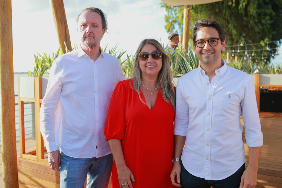 Cicão Chies, Fabiana Marcon e Fernando Tornaim, nomes à frente do Cais Embarcadero (Foto: Igor Bandera/Divulgação) 