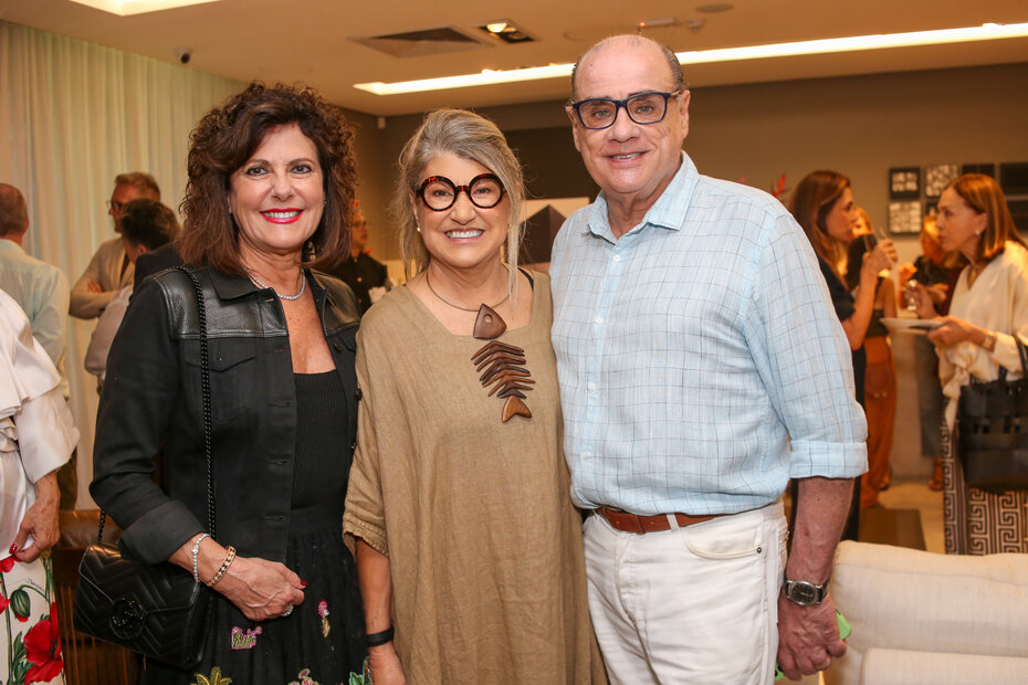 Roberta Muraro Castellan, Verinha Lannes e Wagner Brasil na Florense (Foto: Lenara Petenuzzo/Divulgação)