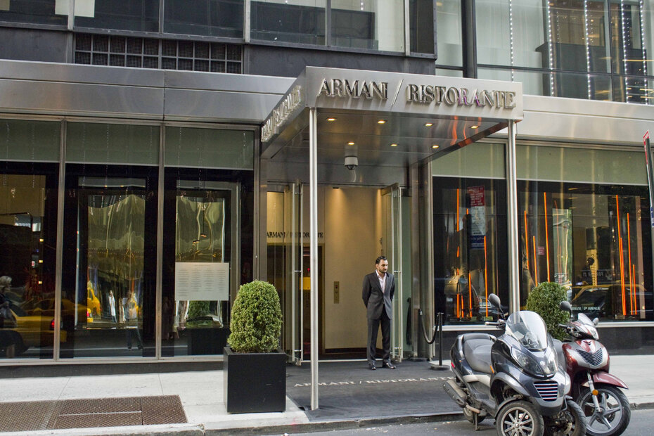 O Armani Ristorante ocupa um dos endereços mais desejados de Nova York (Foto: Michael Skigen/Divulgação)