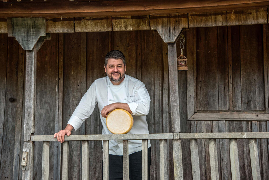 : O chef Carlos Kristensen participa da programação em que o queijo é a estrela (Foto: Fernando Kluwe/Divulgação)