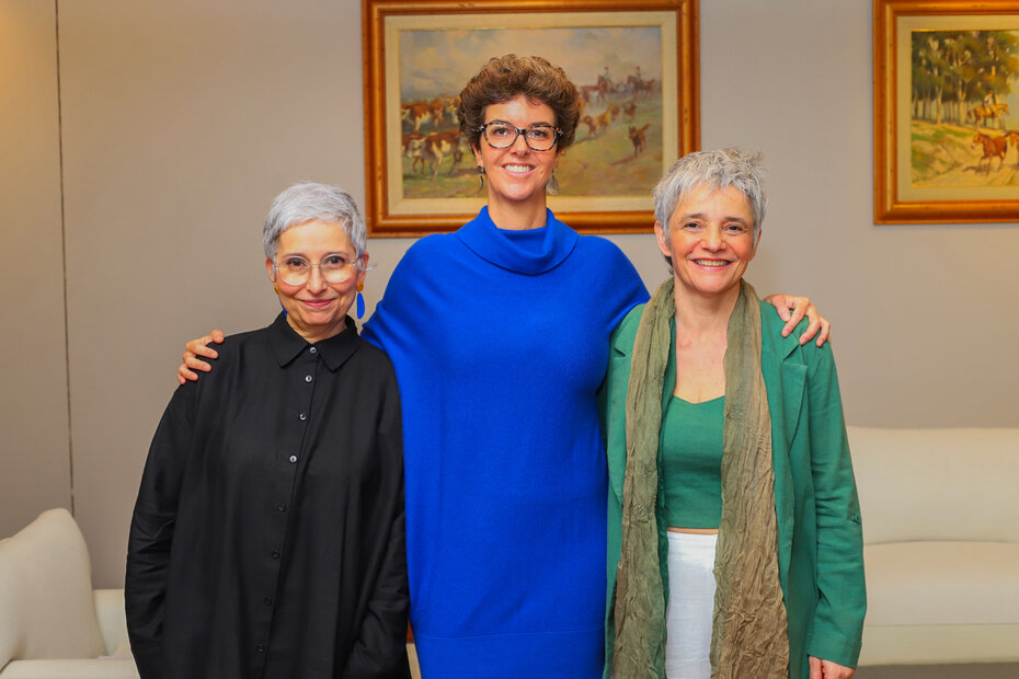 Simone Rasslan, Germana Konrath e Adriana Boff participaram do encontro (Foto: Carlos Ricky/Divulgação)